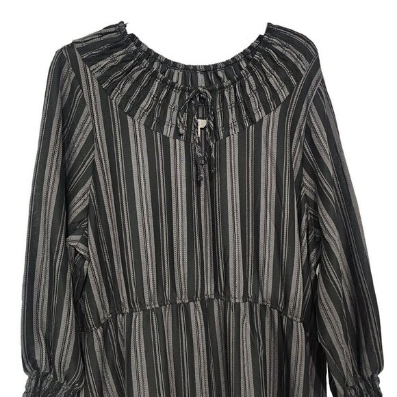 NEW Terra & Sky Women's Plus Peasant Tiered Long Sleeve Maxi Dress Size‎ 2X - Picture 5 of 13